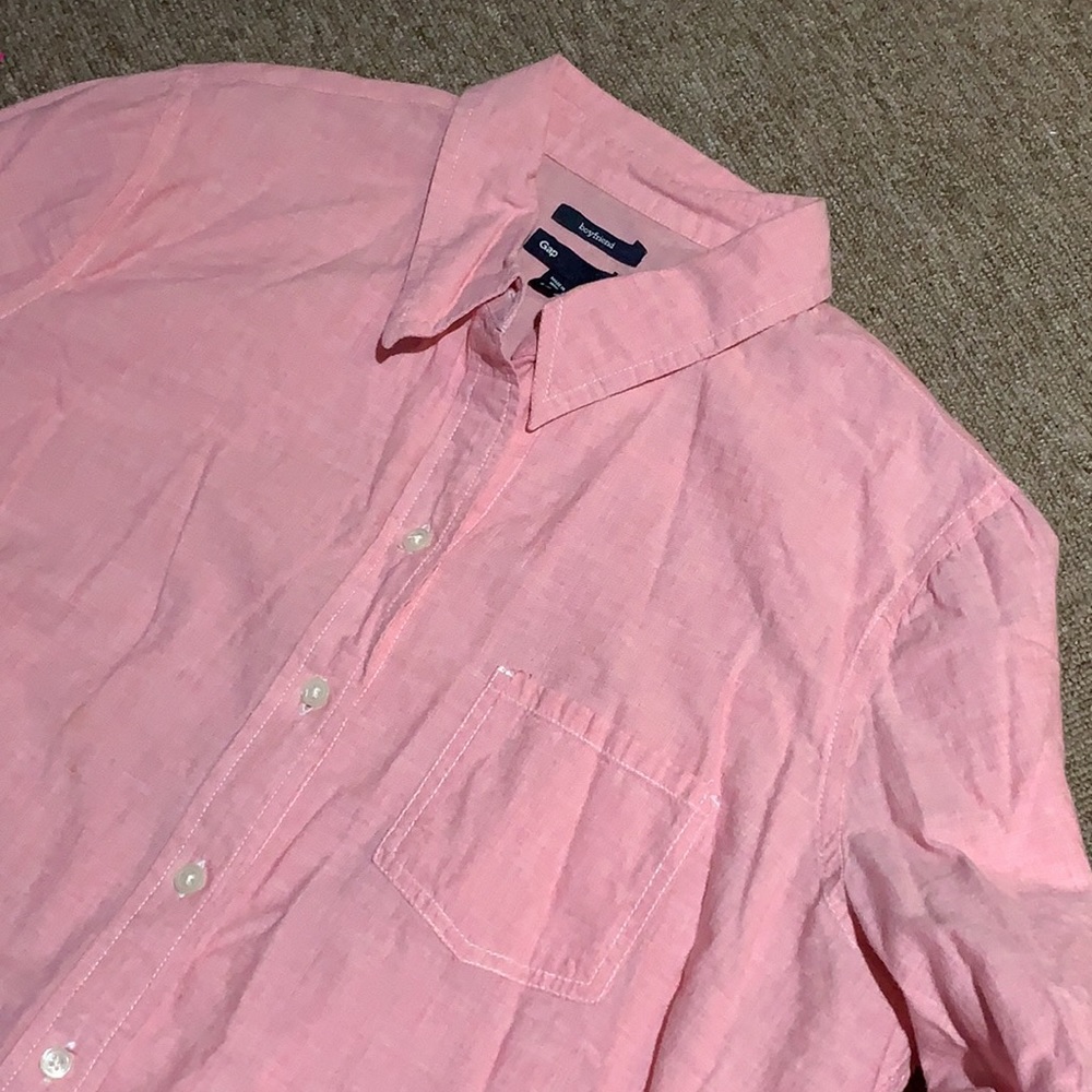 Gap pink ‘boyfriend’ shirt